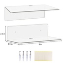 Acrylic Shelves set of 4PCS .